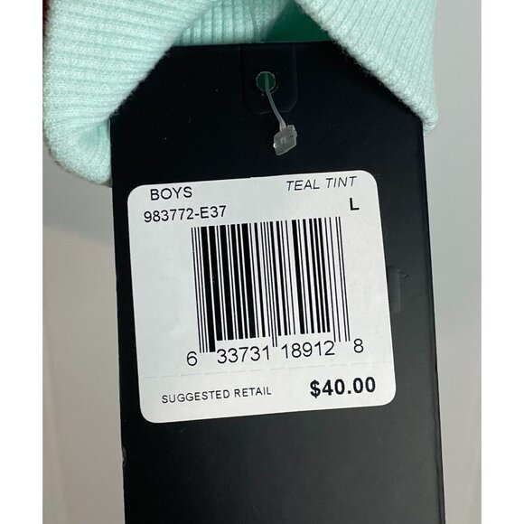 Hurley Youth Large Mint Green Hoodie Sweatshirt With Front Pocket & Logo Design - Picture 12 of 13